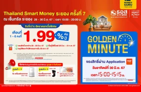 ธอส. นำโปรโมชันสินเชื่อบ้านอัตราดอกเบี้ยต่ำ 6 เดือนแรกเพียง 1.99% ต่อปี ร่วมงาน "Thailand Smart Money ระยอง ครั้งที่ 7" ระหว่างวันที่ 28 - 30 มิ.ย. 2567