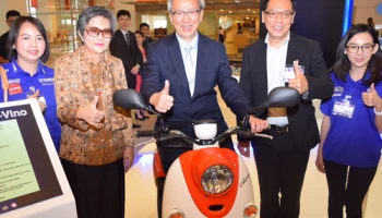 ยามาฮ่า จัดแสดงรถจักรยานยนต์ไฟฟ้า Yamaha E-Vino ในงาน TAPA 2018