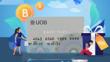 พิเศษ! ดอกเบี้ย 0% 2 รอบบัญชีแรก และรับกระเป๋า ELLE Blue Stripe Bag จากบัตรสินเชื่อยูโอบี แคชพลัส