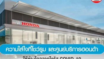 Honda รับ New Normal ในการบริการลูกค้าที่ศูนย์บริการ พร้อมพ่นยาฆ่าเชื้อฟรี ถึง 30 พ.ย. 2563
