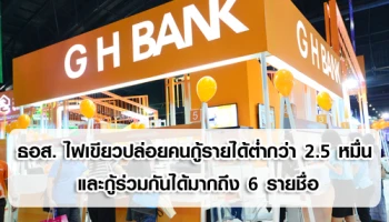 ข่าวดี ธอส. ไฟเขียวปล่อยคนกู้รายได้ต่ำกว่า 2.5 หมื่น มีบ้านได้ และกู้ร่วมกันได้มากถึง 6 รายชื่อ