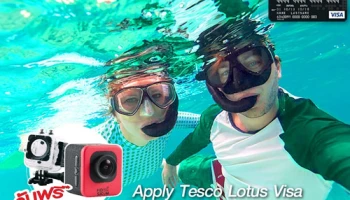 ฟรี! กล้อง SJCAM M10 มูลค่า 3,950 บาท พร้อมรับเงินคืน 600 บาท เมื่อสมัครบัตรฯ เทสโก้ โลตัส วีซ่า