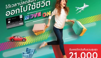 ได้เวลาปลดล็อก ออกไปใช้ชีวิต ช้อปสะสมใน 5 หมวดที่ร่วมรายการ รับเครดิตเงินคืนสูงสุด 21,000 บาท*