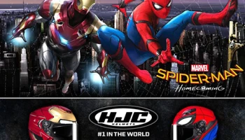 คุณก็เป็นฮีโร่ได้ ด้วยหมวกกันน็อก HJC Iron Man และ Spider-Man