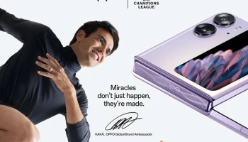 OPPO ประกาศ Kaká เป็นแบรนด์แอมบาสเดอร์ระดับโลกคนล่าสุด ในการเป็นพันธมิตรกับ UEFA Champions League
