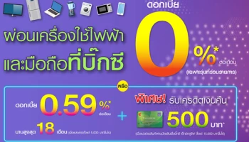 ผ่อนเครื่องใช้ไฟฟ้า และมือถือที่บิ๊กซี 0% พร้อมรับเครดิตเงินคืน เมื่อใช้จ่ายผ่านบัตรอิออน