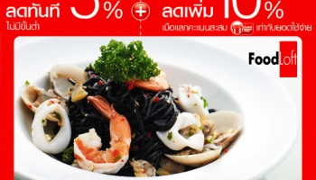 รับส่วนลดเพิ่มสูงสุด 10% เมื่อทานอาหารที่ Food Loft ทุกสาขา กับบัตรเซ็นทรัล เครดิตคาร์ด