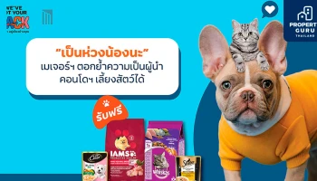 เมเจอร์ฯ ตอกย้ำผู้นำคอนโดเลี้ยงสัตว์ได้ ผ่านแคมเปญ "เป็นห่วงน้องนะ"