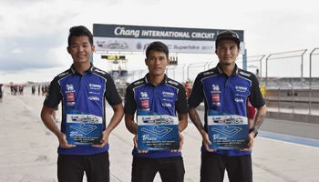 นักบิดทีมยามาฮ่าไรเดอร์สคลับ ระเบิดฟอร์มร้อนยืนโพเดียมจ่อแชมป์ประเทศไทย