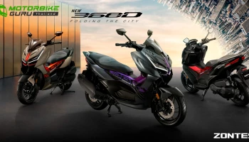 ZONTES เปิดตัว 368D ซิตี้สกู๊ตเตอร์พรีเมียมสปอร์ตที่แรงสุดในคลาส พร้อมราคาช่วงเปิดตัว 139,900 บาท
