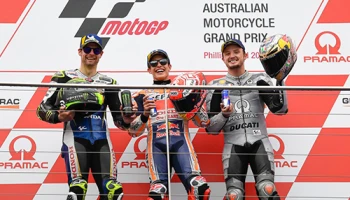 Marquez คว้าชัยได้อีกครั้ง ในขณะที่ Vinales เสียหลักล้มในรอบสุดท้าย ที่ Phillip Island