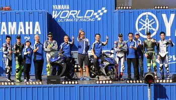 Yamaha ชูนโยบายปี 2558 รุกหนัก ใช้มอเตอร์สปอร์ตปลุกกระแส พร้อมเปิดตัว YZF-R3 สายพันธุ์สปอร์ต