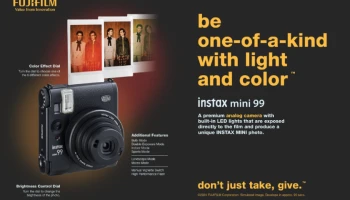 ฟูจิฟิล์ม เปิดตัว “INSTAX mini 99TM” กล้องอนาล็อกสัมผัสหรูหรา พร้อมเปิดตัวฟิล์มขนาดมินิ