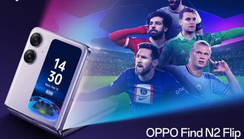 OPPO Find N2 Flip เป็นสมาร์ตโฟนที่สนับสนุน UEFA Champions League อย่างเป็นทางการ