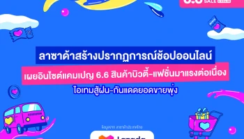 ลาซาด้าสร้างปรากฏการณ์ช้อปออนไลน์ เผยอินไซต์แคมเปญ 6.6 สินค้าบิวตี้-แฟชั่นมาแรงต่อเนื่อง ไอเทมสู้ฝน-กันแดดยอดขายพุ่ง