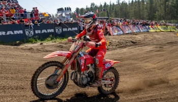 ทิม ไกเซอร์ ควบ Honda CRF450R ลุยคว้าโพเดียม MXGP 2024 สนามที่ 6 ประเทศสเปน