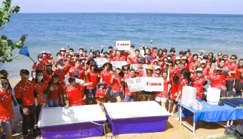 แคนนอน เดินหน้ากิจกรรม “Canon Volunteer” ครั้งที่ 36 รวมพลังพนักงานจิตอาสาพาฉลามทรายกลับทะเล