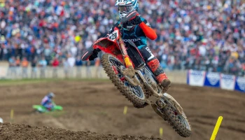 ฮอนด้าทวงบัลลังก์จ่าฝูงแชมป์เปี้ยนชิพ หลัง ทิม ไกเซอร์ บิด CRF450R คว้าชัยใน MXGP 2024 ที่ฝรั่งเศส