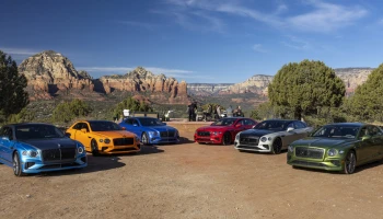 Bentley เผยภาพ New Flying Spur Speed หลายเฉดสีสะท้อนความสปอร์ตและเอกลักษณ์เฉพาะตัวในกิจกรรม Global Media Drive in Arizona