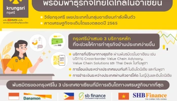กรุงศรี เสนอโซลูชันการเงินชั้นนำ พร้อมพาธุรกิจไทยโตไกลในอาเซียน
