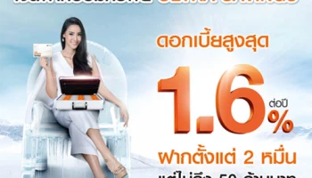 เปิดบัญชีเงินฝากออมทรัพย์ Ultra Savings รับดอกเบี้ยสูงสุด 1.60% ต่อปี จาก ธนาคารธนชาต