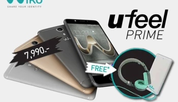 ซื้อ Wiko U FEEL Prime รับฟรี! หูฟังวีเชค และพาวเวอร์แบงค์ วันนี้ - 28 ก.พ. 2560