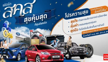 "ฟอร์ด ส.ค.ส. สุขคุ้มสุดที่ศูนย์ฟอร์ด" โปรแรงด้านบริการมอบส่วนลดและข้อเสนอสุดพิเศษยาวข้ามปี