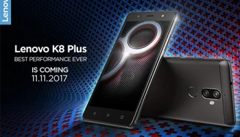 Lenovo K8 Plus สมาร์ทโฟนกล้องคู่ พร้อมแบตเตอรี่ 4,000 mAh เตรียมเปิดตัวในประเทศไทย 11 พ.ย. นี้