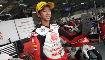 ก๊องส์ ควบรถแข่ง Honda NSF250R คว้าชัยเรสที่ 2 ศึกอิเดมิตสึ เอเชีย ทาเลนต์ คัพ 2019