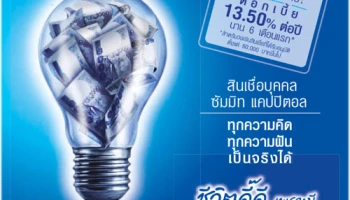 สินเชื่อบุคคล ซัมมิท แคปปิตอล มอบโปรโมชั่นพิเศษ! ดอกเบี้ย 13.50% นาน 6 เดือนแรก