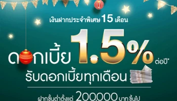 บัญชีเงินฝากประจำพิเศษ 15 เดือน จากกสิกรไทย ให้ดอกเบี้ยสูงทุกเดือนจนใครๆ ก็เก็บเงินให้งอกเงยได้