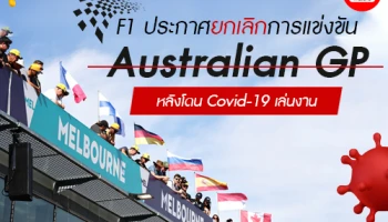 F1 ประกาศยกเลิกการแข่งขัน Australian GP หลังโดน Covid-19 เล่นงาน