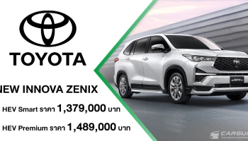 NEW TOYOTA INNOVA ZENIX ผ่านมาตรฐานไอเสีย Euro 6 พร้อมเพิ่มชุดแต่งและอุปกรณ์อำนวยความสะดวก มาพร้อม 2 ทางเลือก ในราคาเริ่มต้นที่ 1.379 ล้านบาท