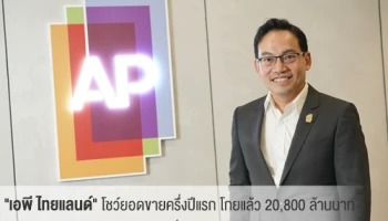 "เอพี ไทยแลนด์" โชว์ยอดขายครึ่งปีแรก โกยแล้ว 20,800 ล้านบาท เตรียมส่ง 23 โครงการใหม่ บุกครึ่งปีหลัง มูลค่ารวม 27,265 ล้านบาท