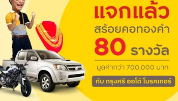 "กรุงศรี ออโต้ โบรคเกอร์" ได้ใจลูกค้าออนไลน์ จัดเต็มแคมเปญแจกทอง ดันยอดขายออนไลน์ขึ้น 80%
