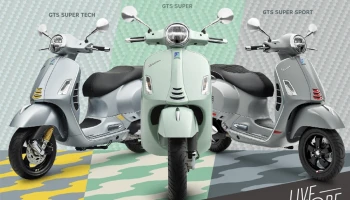 VESPA GTS สกู๊ตเตอร์น่าใช้กับ 3 เฉดสีใหม่สวยได้อีก