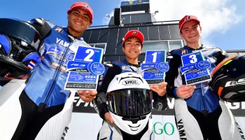 ดาวรุ่งยามาฮ่า อาร์ตี้-ธนกฤต คว้าโพเดียม Yamaha r3 bLU cRU APC สนาม 4 ที่สนาม Sportsland SUGO