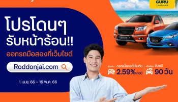ทีทีบีไดรฟ์ จัดโปรเด็ดโดนๆ รับหน้าร้อน เมื่อออกรถยนต์มือสองที่เว็บไซต์ "รถโดนใจ" เลือกรับดอกเบี้ยคงที่เริ่มต้น 2.59% หรือขับฟรี 90 วัน