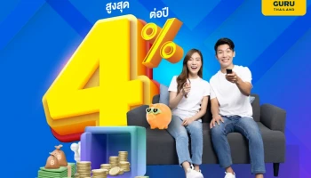 ยิ่งฝากยิ่งได้!! ธอส. เปิดตัว "เงินฝากออมทรัพย์เพิ่มพูนทรัพย์" รับผลตอบแทนอัตราดอกเบี้ยแบบขั้นบันไดสูงสุดถึง 4.00% ต่อปี*