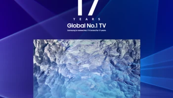 ซัมซุงครองแชมป์อันดับหนึ่งตลาดทีวีระดับโลกติดต่อกันเป็นปีที่ 17