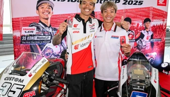 Honda ชวนแฟนชาวไทยซื้อบัตรจันทราสแตนด์ เชียร์ ก้อง-สมเกียรติ ประเดิม MotoGP 2025 โฮมเรซ ติดขอบสนาม