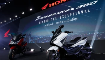 Honda เขย่ากระแสตลาดรถเอ.ที. เอาใจคนรุ่นใหม่นำร่อง เปิดตัว 2 รุ่น New FORZA350 และ Scoopy Hello Kitty Limited Edition