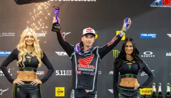 ฮันเตอร์ ลอว์เรนซ์ บิด Honda CRF450R บู๊เดือดคว้าโพเดียมอันดับ 2 AMA SX 2026 สนามที่ 2 ที่ซานดิเอโก