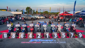 Yamaha Finn โชว์ความแรง 13.8 วินาที บนระยะทาง 402 เมตร ในงาน TOPTEN RECORD DRAG BATTLE 2024 สนามแรกที่หาดใหญ่