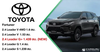 Toyota Fortuner Leader G+ เติมเต็มไลน์อัพ ตอกย้ำความเป็นผู้นำตัวจริงในตลาด PPV ในราคา 1,439,000 บาท