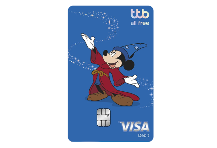 รูปภาพ บัตรเดบิต ทีทีบี ออลล์ฟรี ดิสนีย์ (ttb all free Disney Debit Cards)-ธนาคารทหารไทยธนชาต (TTB)