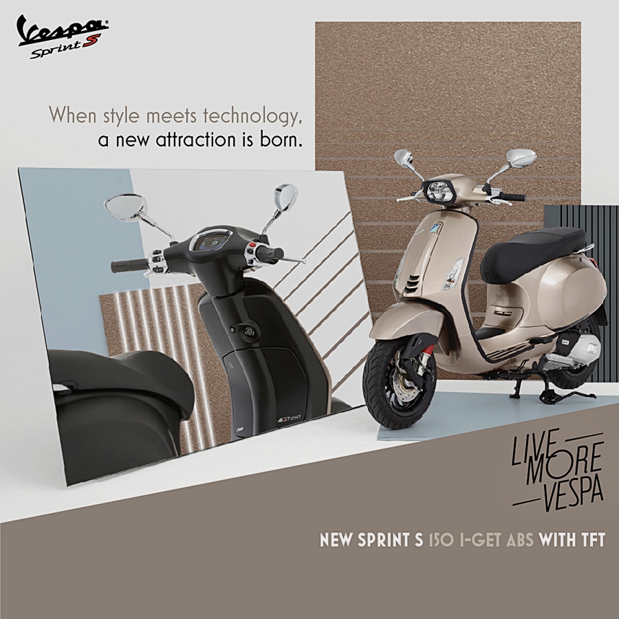 รูปภาพ เวสป้า Vespa Sprint S 150 i-Get ABS Nero Opaco ปี 2021