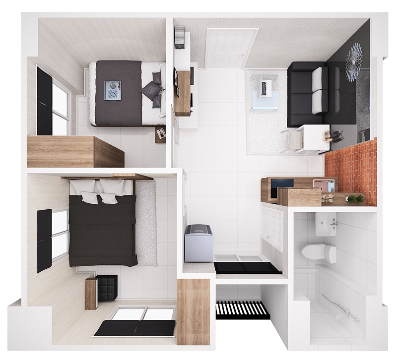 รูปภาพ ดิ ยูไนท คอนโด ลำลูกกา-คูคต (The Unite Condo Lumlukka-Kukot)