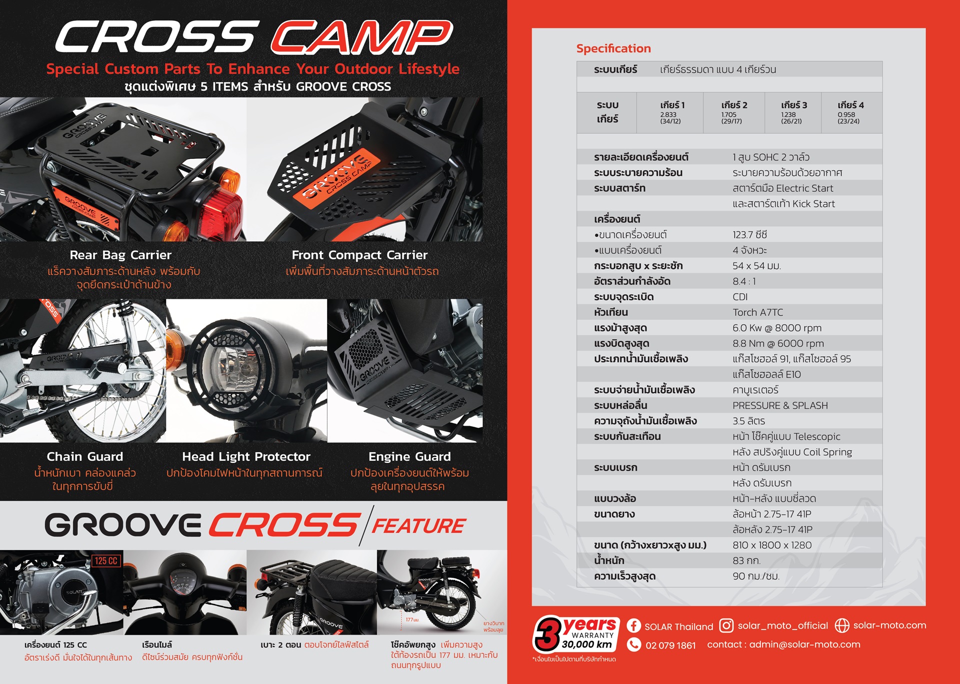 รูปภาพ โซล่า SOLAR GROOVE CROSS CAMP ปี 2023