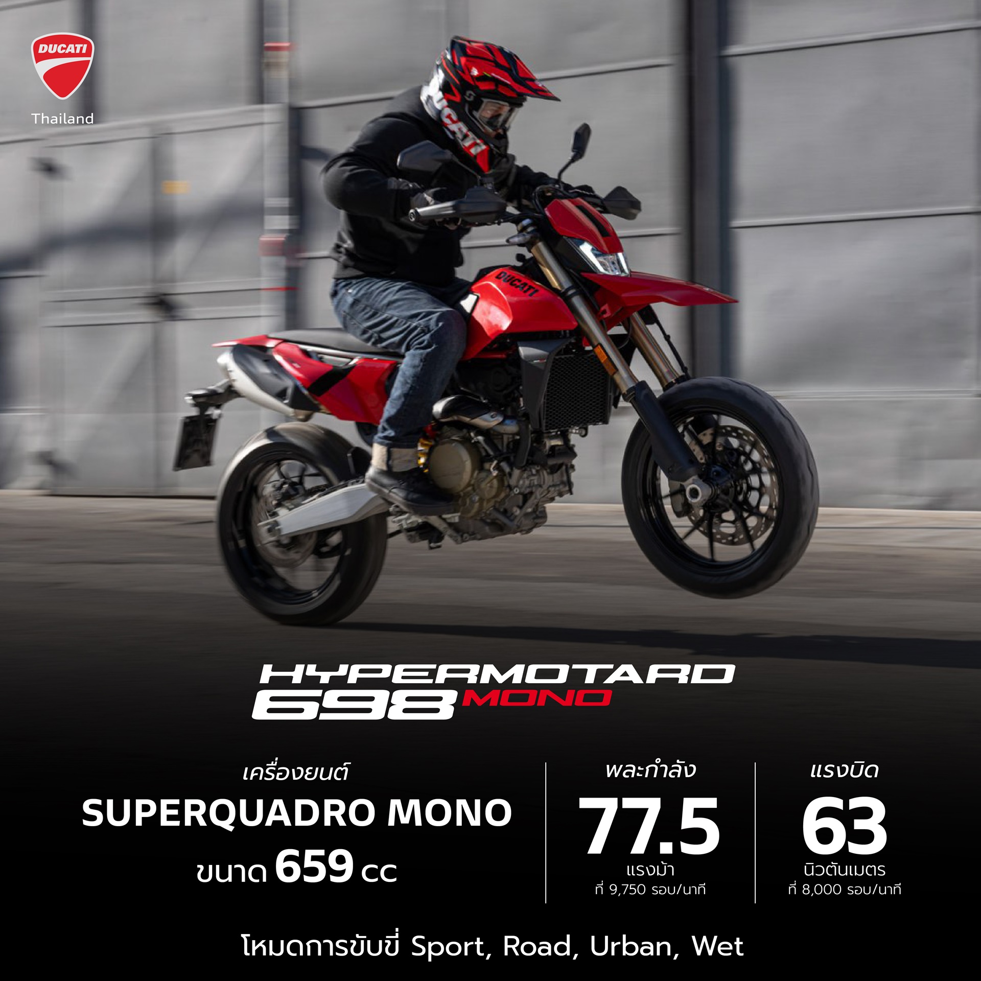 รูปภาพ ดูคาติ Ducati Hypermotard 698 Mono ปี 2024